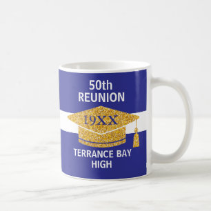 Party! Fun class reunion School colours coffee mug