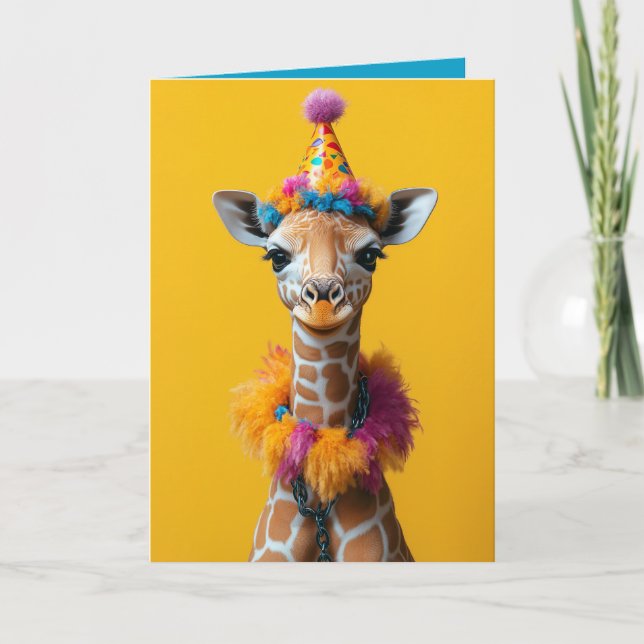 Party Giraffe Extravaganza Invitation (Front)