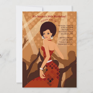 Party Girl (African American) Invitation
