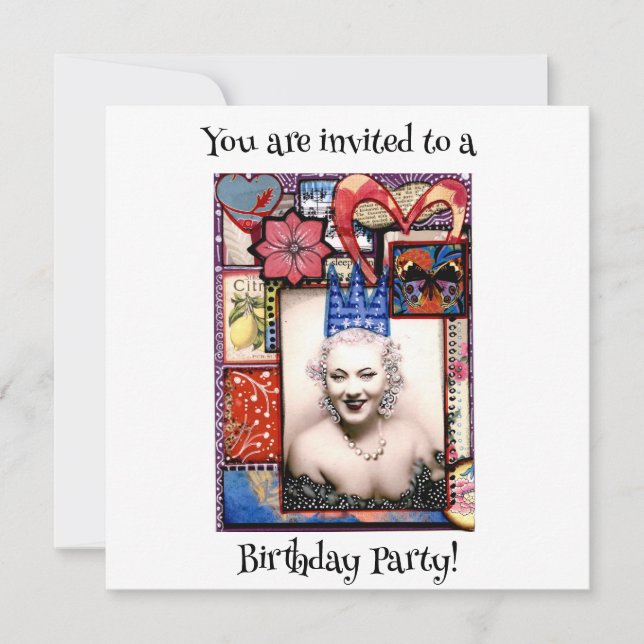 Party Girl Birthday Party Invitation (Front)