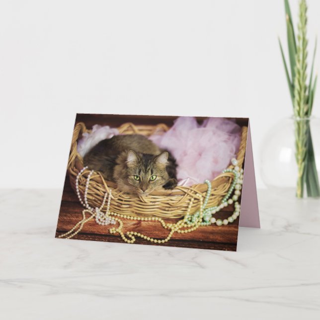 party girl greeting card (Front)