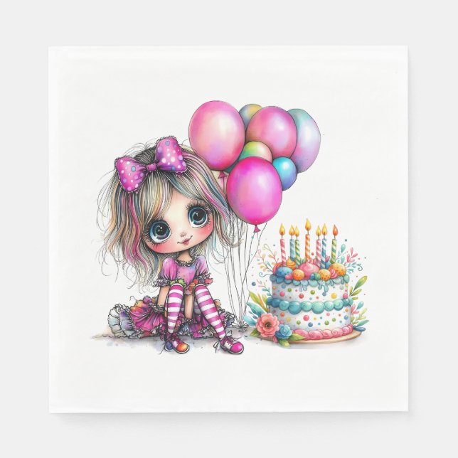 Party Girl Napkin (Front)