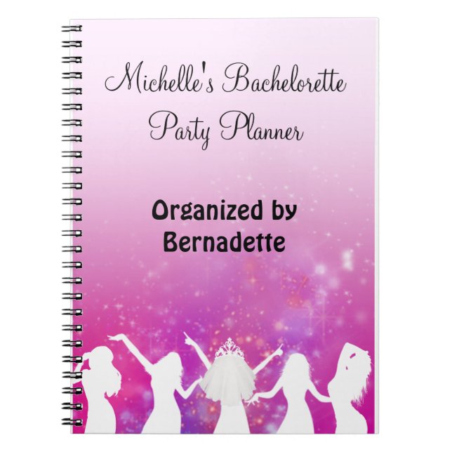 Party Girls Bachelorette Party Planner Notebook (Front)