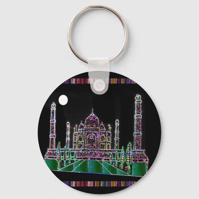 Party GIVEAWAY RETURN GIFTS: Taj Mahal Agra India Keychain (Front)