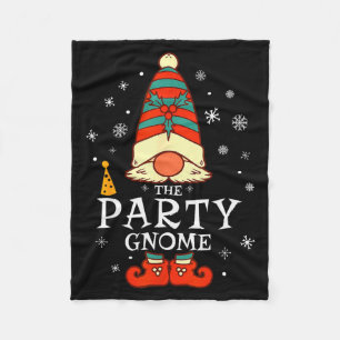 Party Gnome Xmas Group Family Matching Christmas H Fleece Blanket