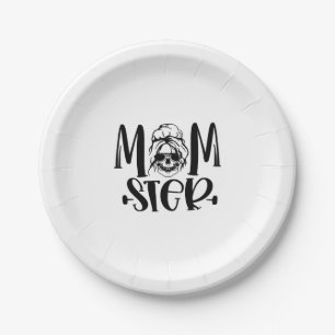 Party Halloween Momster Halloween Paper Plate