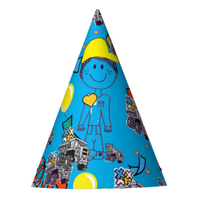 Party Hat-FIFO SON + DUMP TRUCK Party Hat (Front)