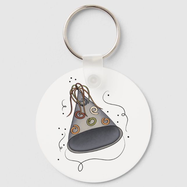 Party Hat Keychain (Front)