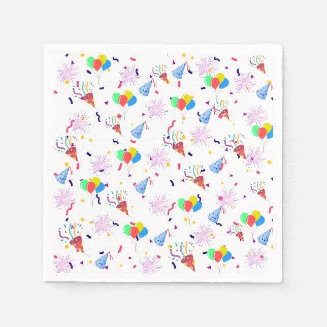 Party Hat Paper Napkin (Front)