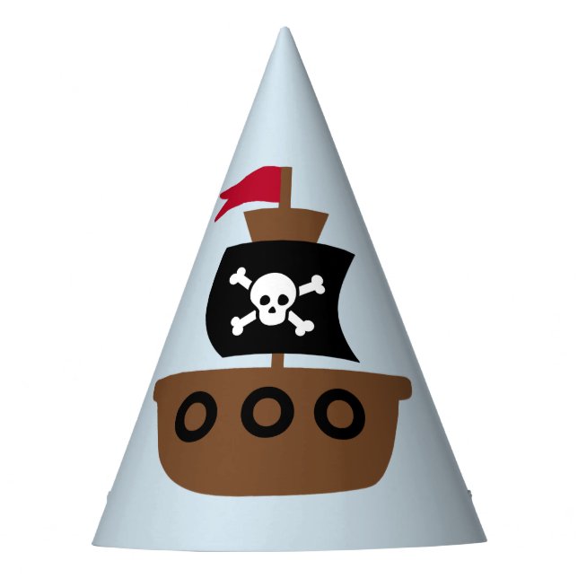 Party Hat with pirate ship (Front)