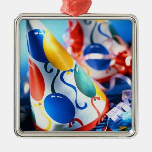 Party Hats Metal Ornament