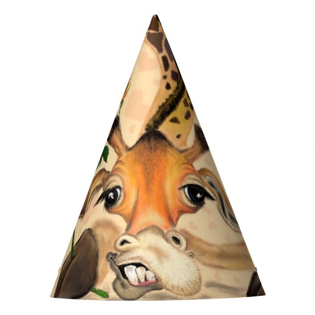 Party Hats with Funny Giraffe (Front)