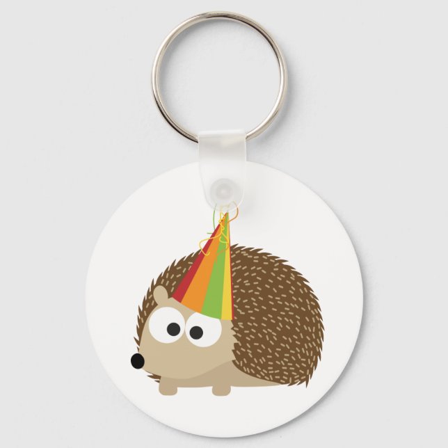 Party Hedgehog Keychain (Front)