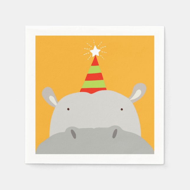 Party Hippo Napkin (Front)