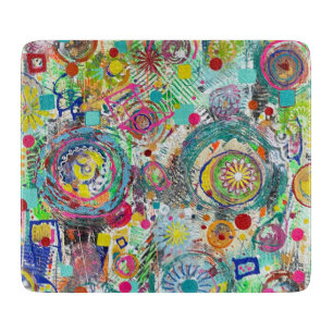 Party in a Box 6 x 7 Deco Glass Cutting Board