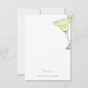 Party in the House Margarita Shower Thank You Card