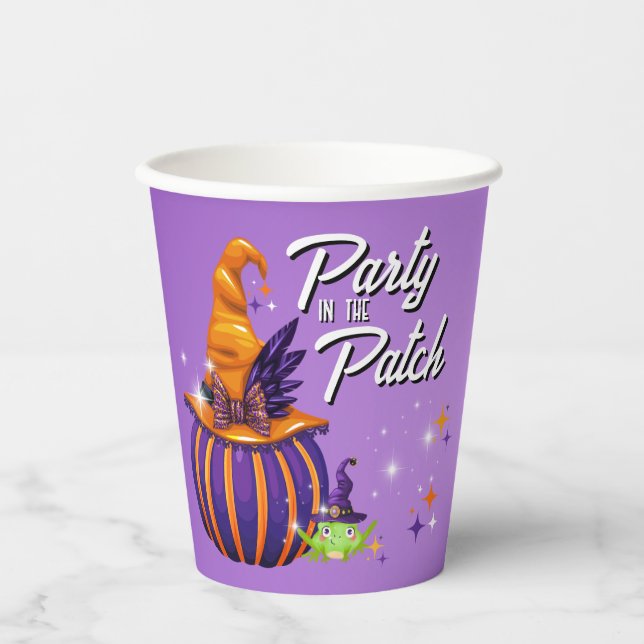 Party in the Patch Halloween Paper Cups (Front)