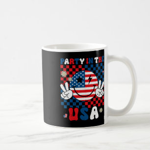 Party In The Usa 4th Of July American Flag Smile F Coffee Mug