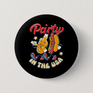 Party In The Usa 4th Of July Independence Day Usa 2 Inch Round Button