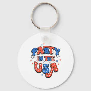 Party In The Usa 4th Of July Independence Day Usa  Keychain