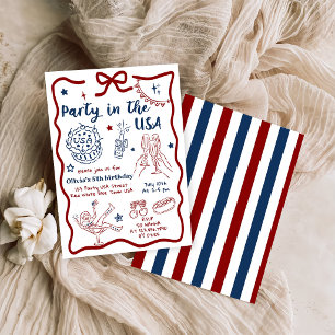 Party in the USA Birthday Birthday Invitation