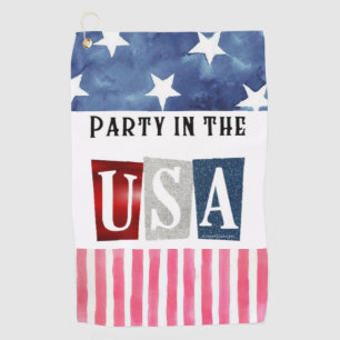 Party in the USA Golf Towel