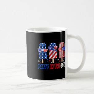 Party In Usa 4th July Popsicle Shirt Boys Usa Flag Coffee Mug