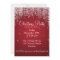 Party Invitation Elegant Falling Sparkle Red