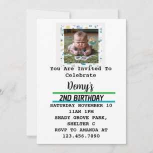 Party Invitation Funny Mad Baby Playing Cards