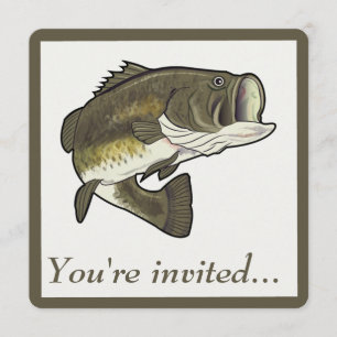 Party Invitation: Largemouth Bass Invitation