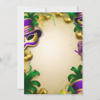 Party Invitation - Mardi Gras Design