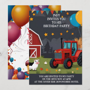 Party invitation you can personalise to your taste