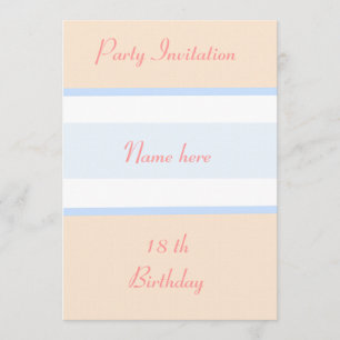 Party Invitations 18th Birthday personalize