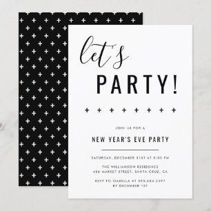 Party ! Invitations de partie de réveillon de la