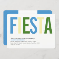 Party: Invitations: Guatemala: Guatemalan Flag