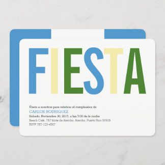 Party: Invitations: Guatemala: Guatemalan Flag Invitation