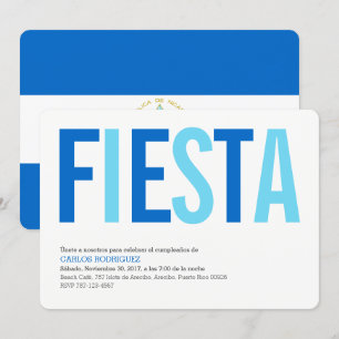 Party: Invitations: Nicaragua: Nicaraguan Flag Invitation