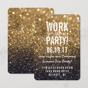 Party Invite   Gold Lit Nite Fab