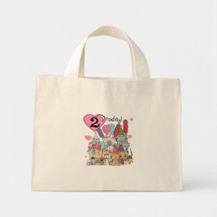Party Kittens 2nd Birthday T-shirts and Gifts Mini Tote Bag