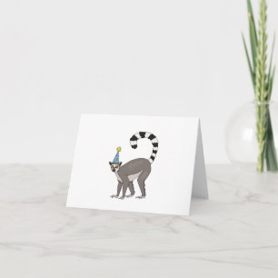 Party lemur card