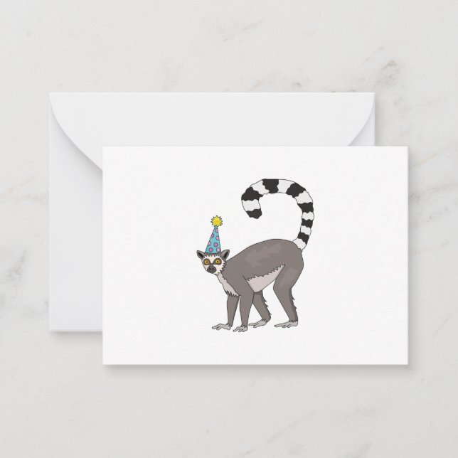 Party Lemur Card (Front)