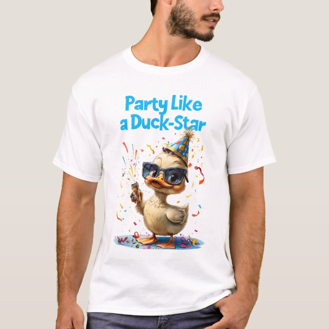 Party Like a Duck Star T-Shirt (Front)