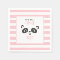 Party like a panda bright colourful birthday