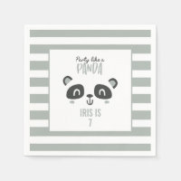 Party like a panda bright colourful birthday