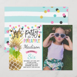 Party Like A Pineapple Birthday Invitation