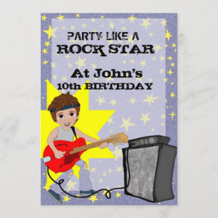 Party Like a Rock Star! Invitation