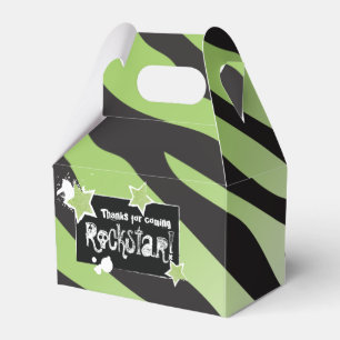Party Like a Rockstar- Green Favour Box