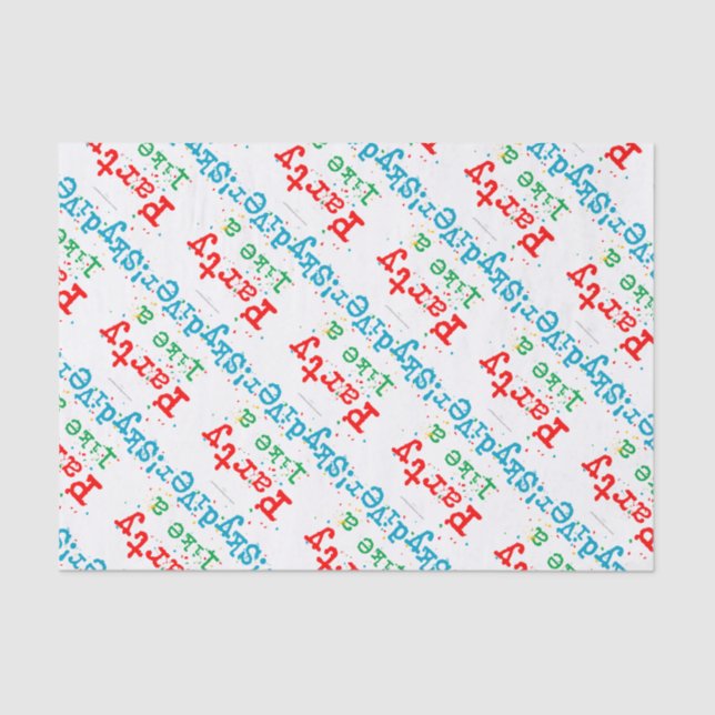 Party like a SKYDIVER! Tissue Paper (Front)