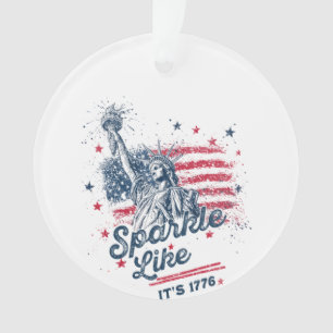 Party Like It Is 1776, 4th Of July, USA Flag, Amer Ornament