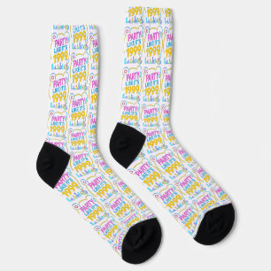 Party Like It’s 1999®™ – Electric Neon Soundtrack Socks